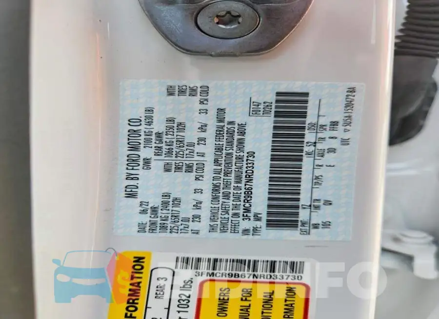 3FMCR9B67NRD33730 Photo# 13