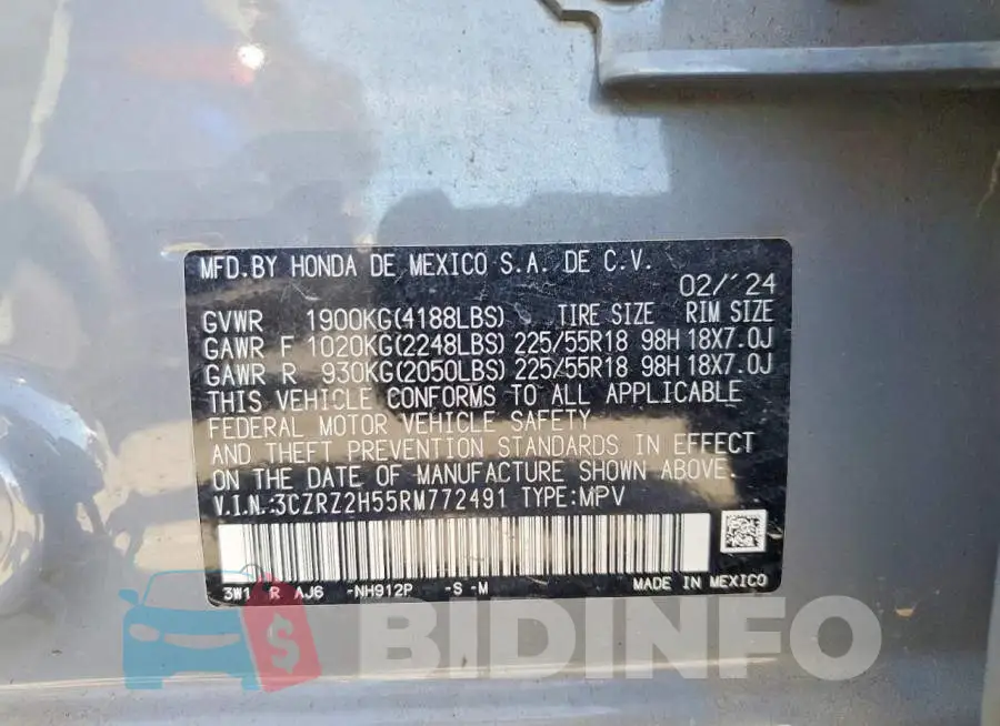 3CZRZ2H55RM772491 Photo# 13