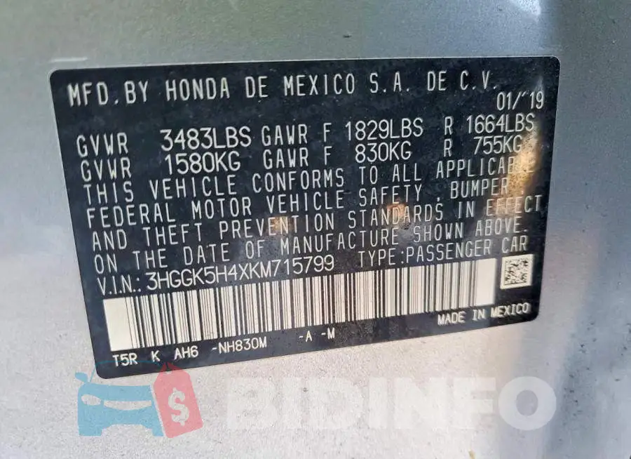 3HGGK5H4XKM715799 Photo# 13