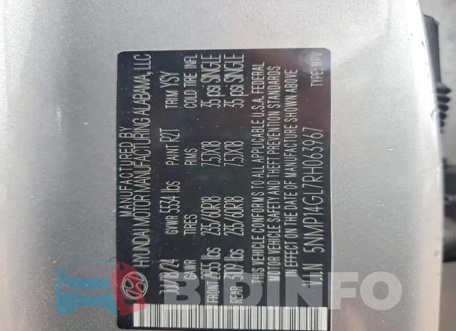 5NMP14GL7RH063967 Photo# 13