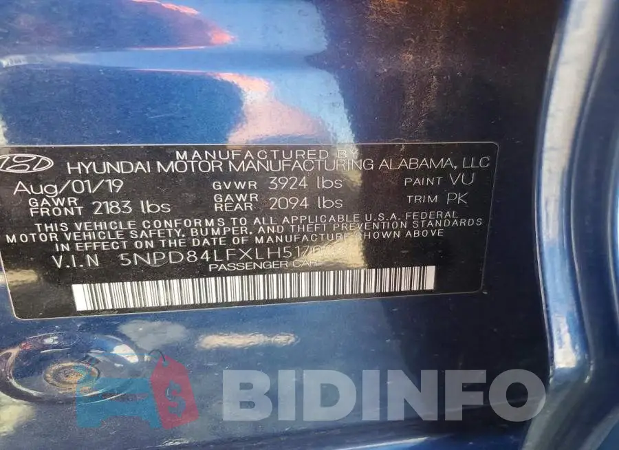 5NPD84LFXLH517086 Photo# 13