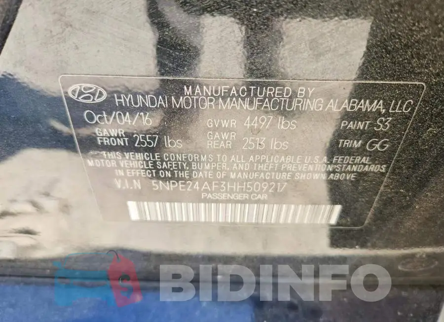 5NPE24AF3HH509217 Photo# 12