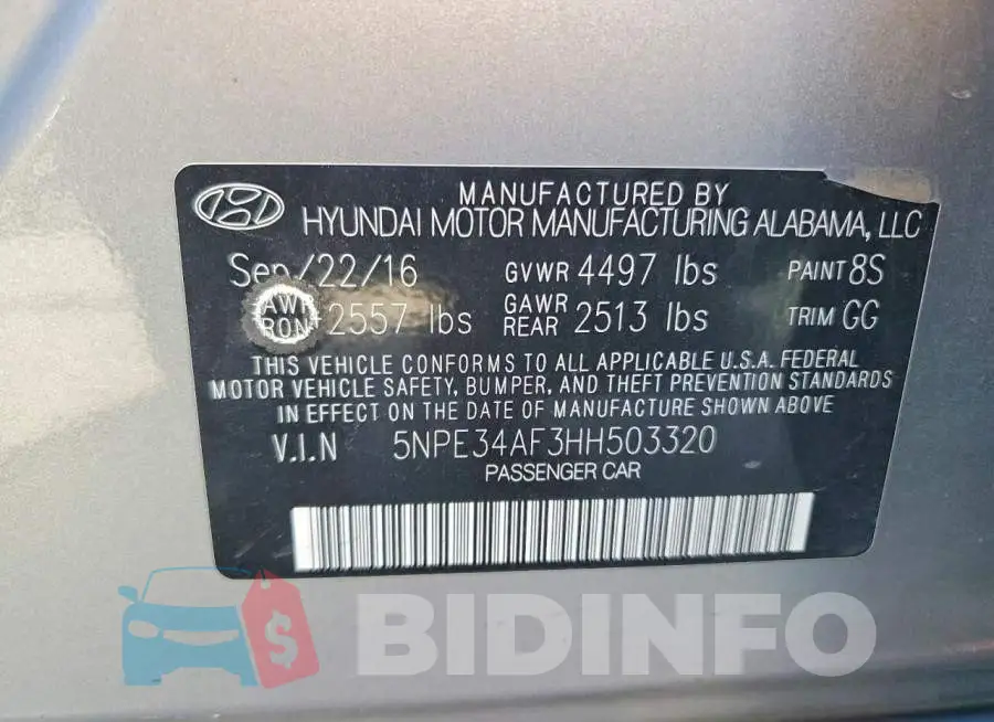 5NPE34AF3HH503320 Photo# 12