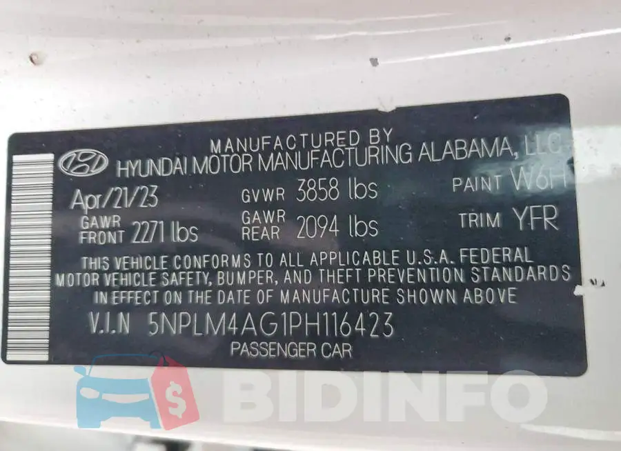 5NPLM4AG1PH116423 Photo# 12