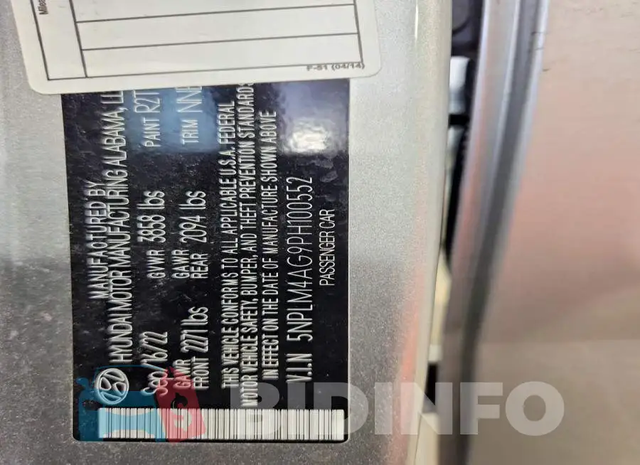 5NPLM4AG9PH100552 Photo# 12
