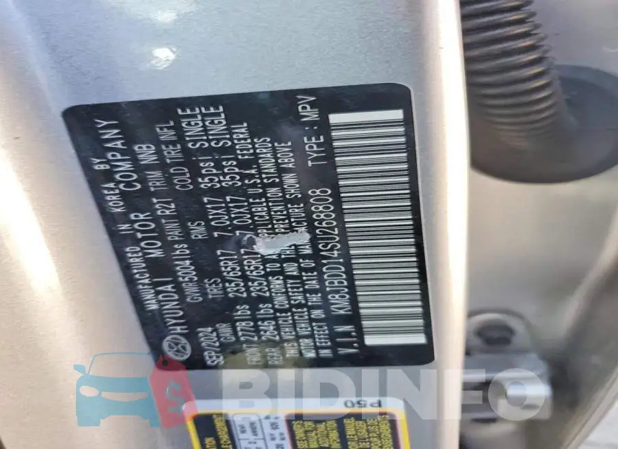 KM8JBDD14SU268808 Photo# 12