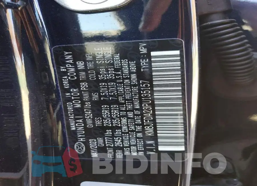 KM8JFDA23PU135157 Photo# 12