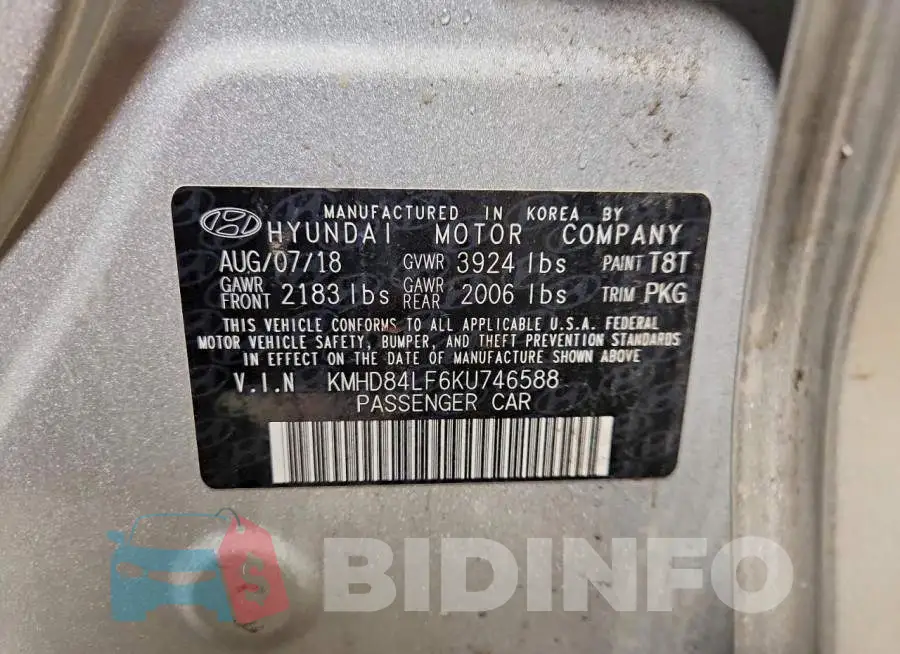 KMHD84LF6KU746588 Photo# 12
