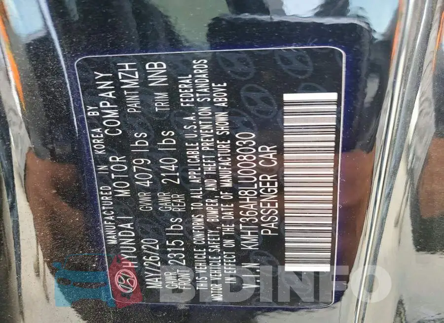 KMHT36AH8LU008030 Photo# 12