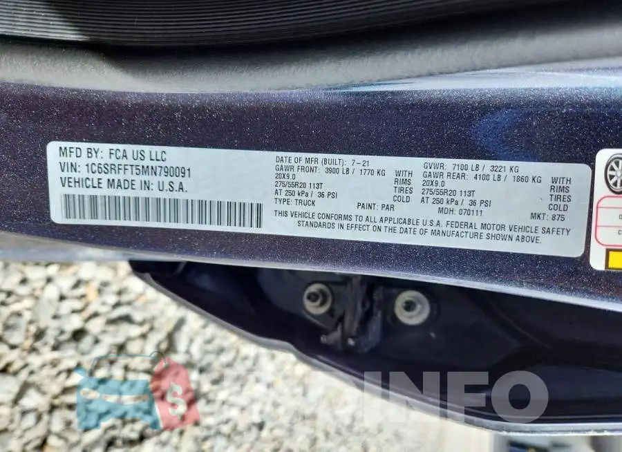 1C6SRFFT5MN790091 Photo# 12