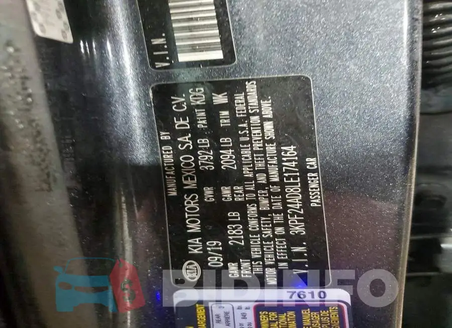 3KPF24AD8LE174164 Photo# 13