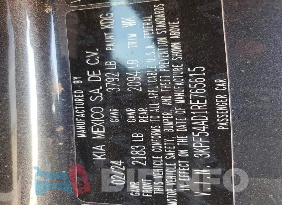 3KPF54AD1RE765615 Photo# 13