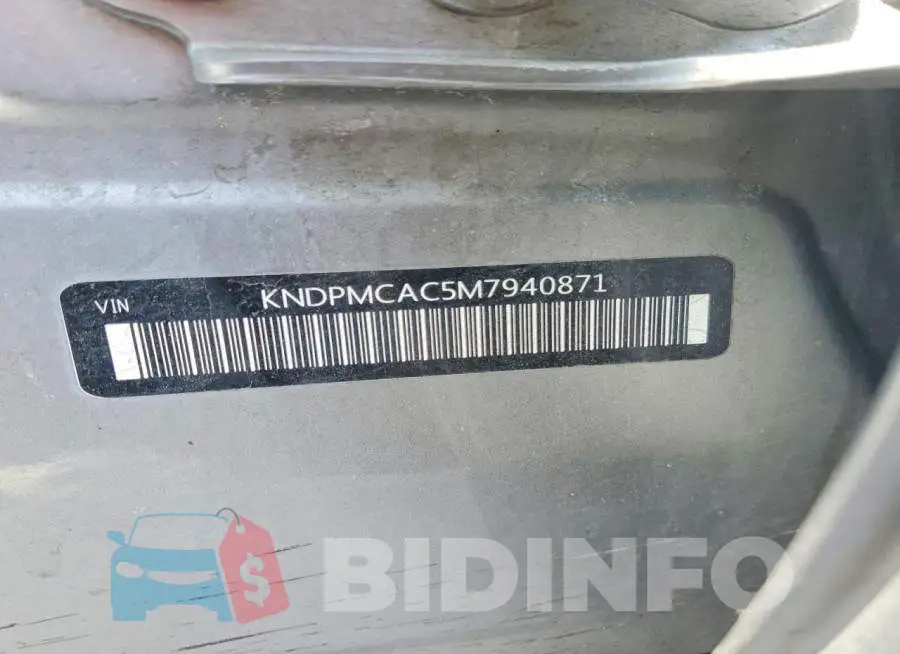 KNDPMCAC5M7940871 Photo# 14