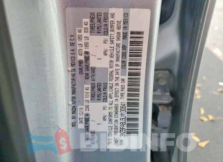 3MZBPABL6LM130641 Photo# 12