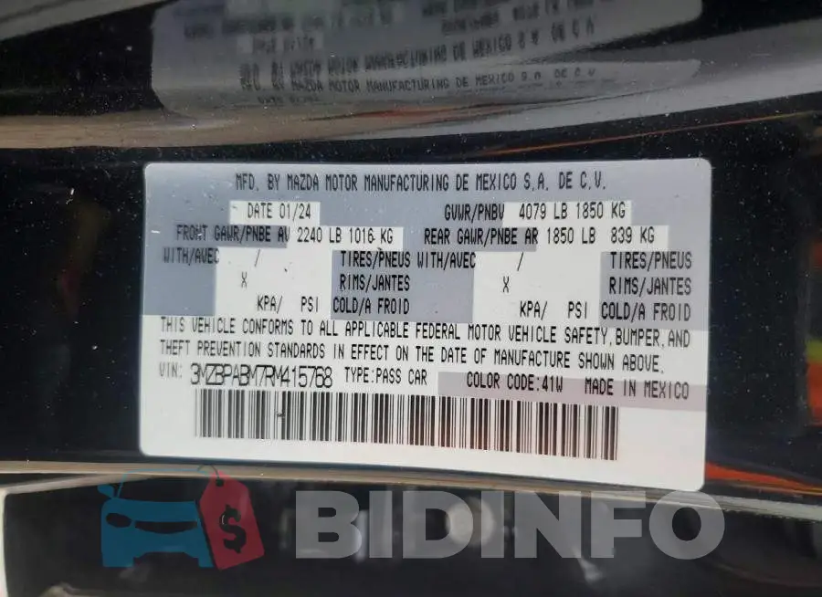 3MZBPABM7RM415768 Photo# 12