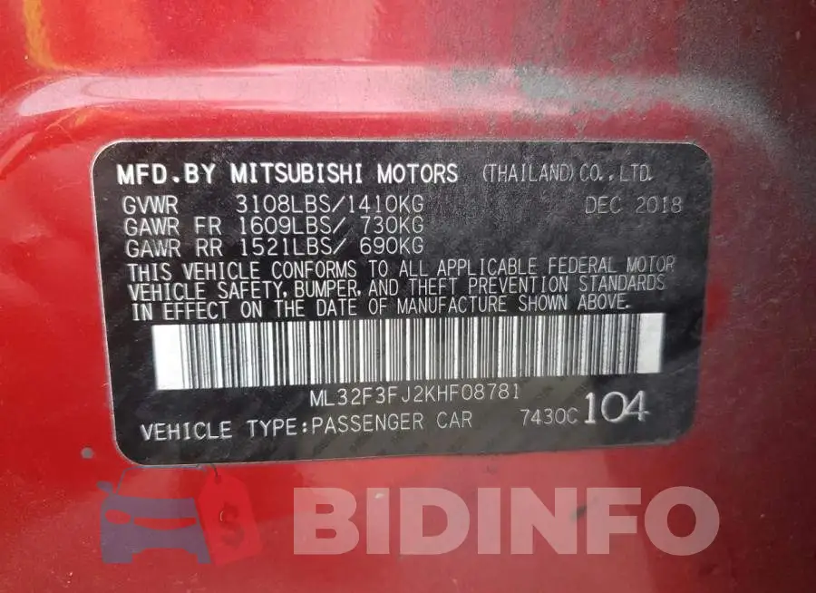 ML32F3FJ2KHF08781 Photo# 12