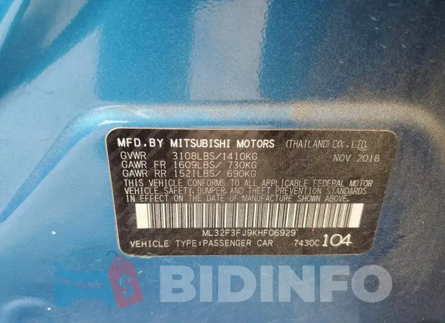 ML32F3FJ9KHF06929 Photo# 12