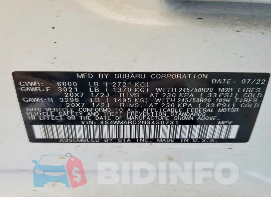 4S4WMARD2N3450731 Photo# 14