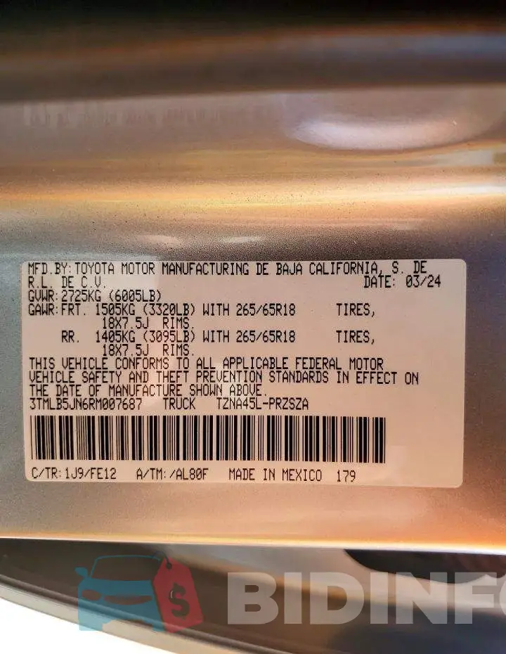 3TMLB5JN6RM007687 Photo# 12