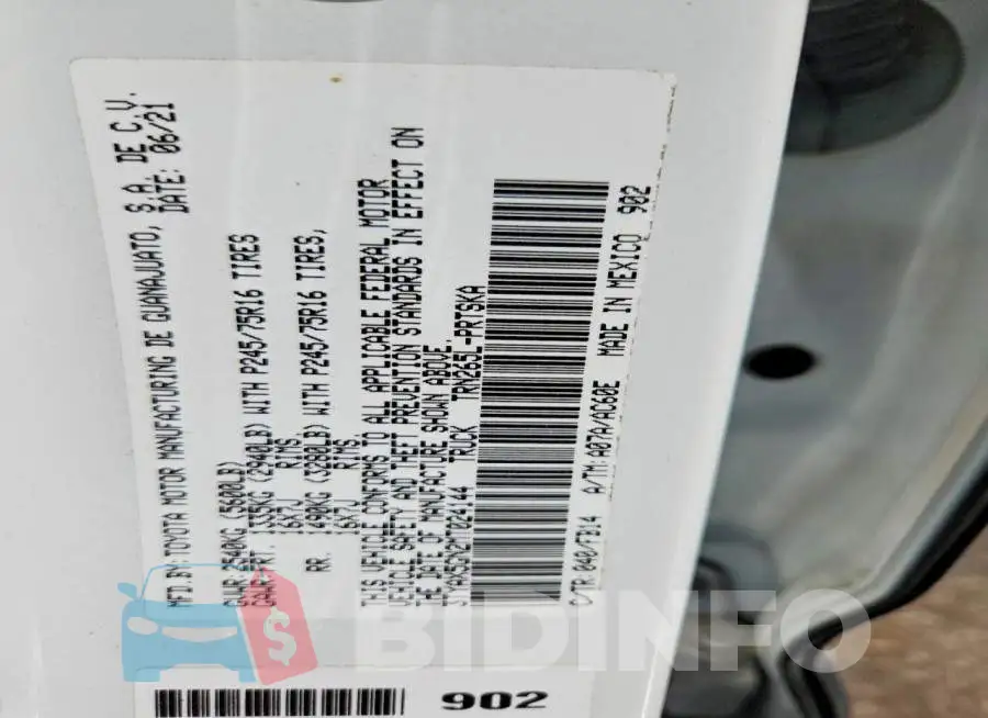 3TYAX5GN2MT024144 Photo# 13