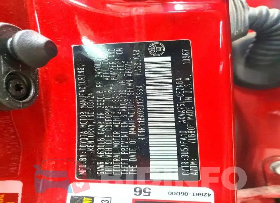 4T1R11BK0RU127888 Photo# 12