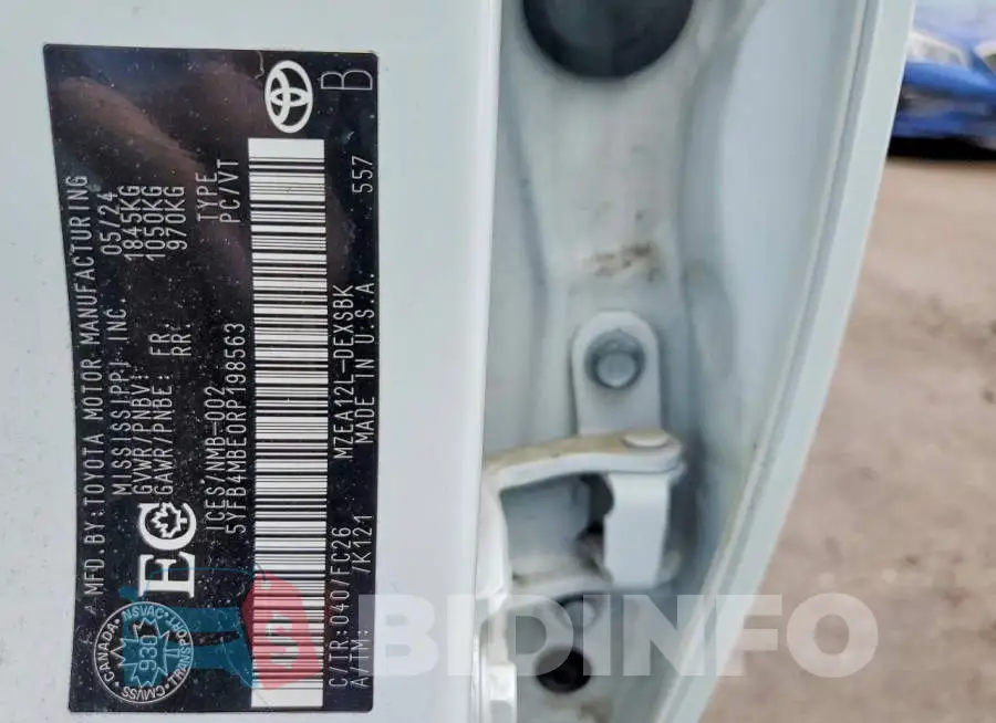 5YFB4MBE0RP198563 Photo# 12