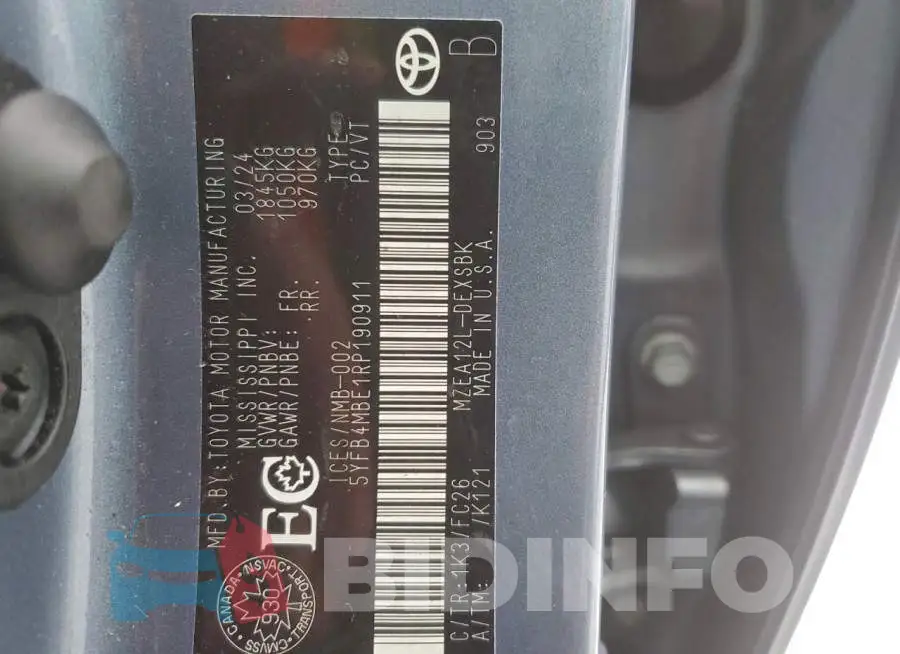 5YFB4MBE1RP190911 Photo# 13