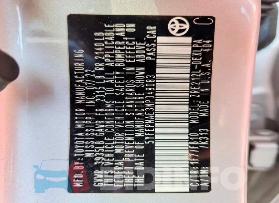 5YFEPMAE3NP348083 Photo# 12
