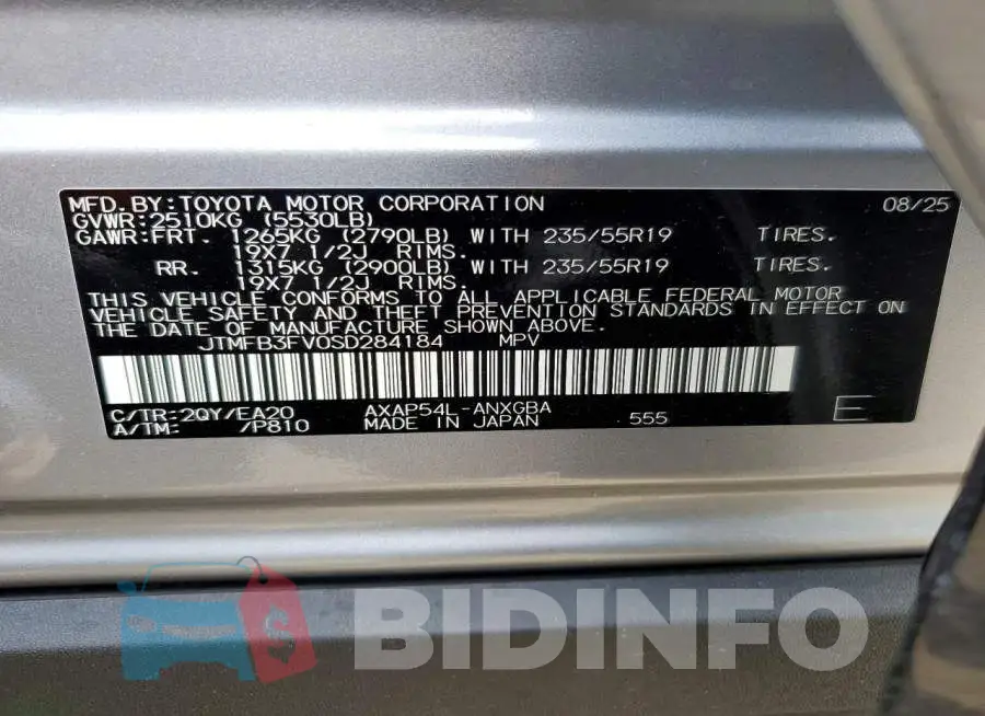 JTMFB3FV0SD284184 Photo# 14