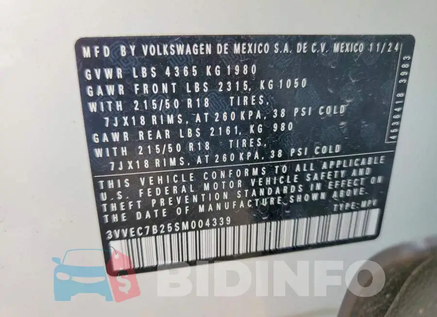 3VVEC7B25SM004339 Photo# 14
