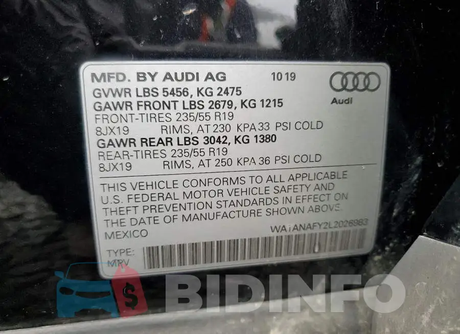 WA1ANAFY2L2026983 Photo# 13
