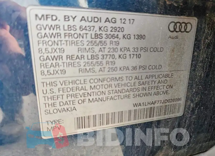 WA1LHAF77JD026096 Photo# 14