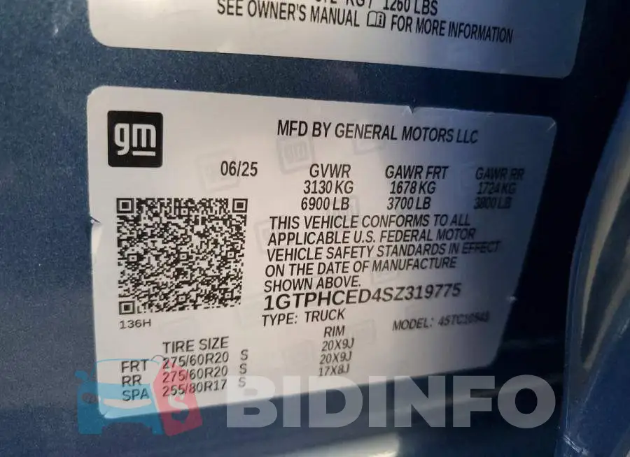 1GTPHCED4SZ319775 Photo# 12