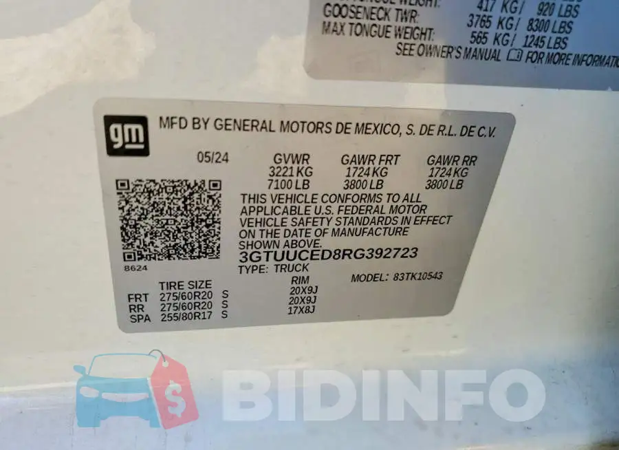 3GTUUCED8RG392723 Photo# 12