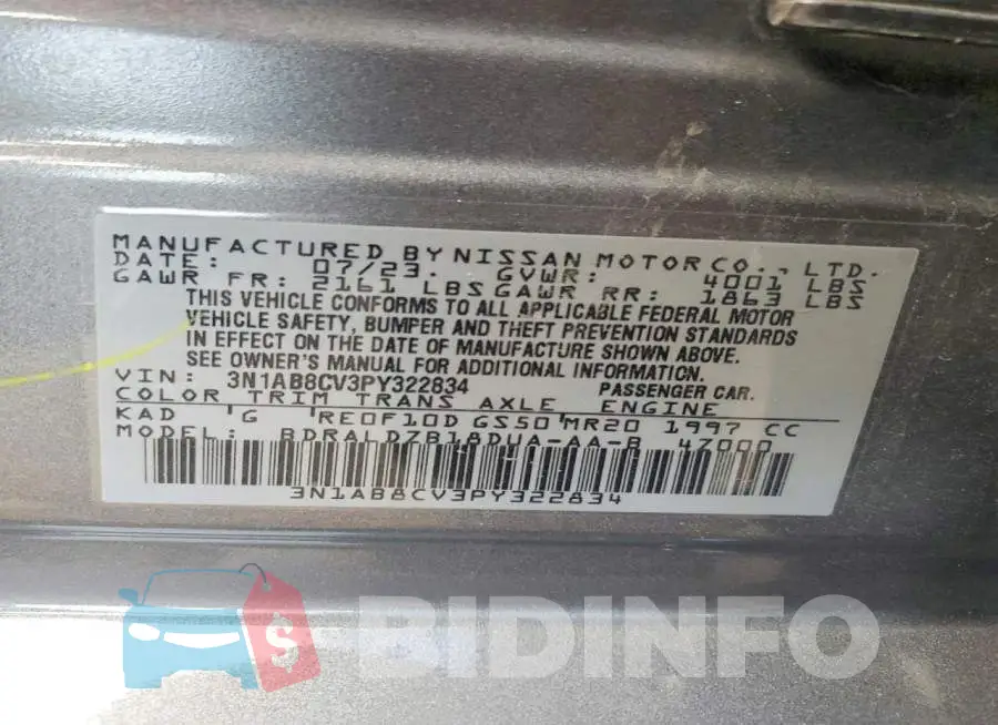 3N1AB8CV3PY322834 Photo# 13