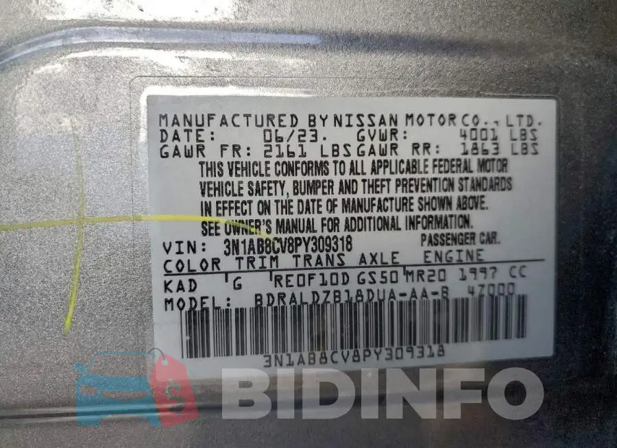 3N1AB8CV8PY309318 Photo# 12