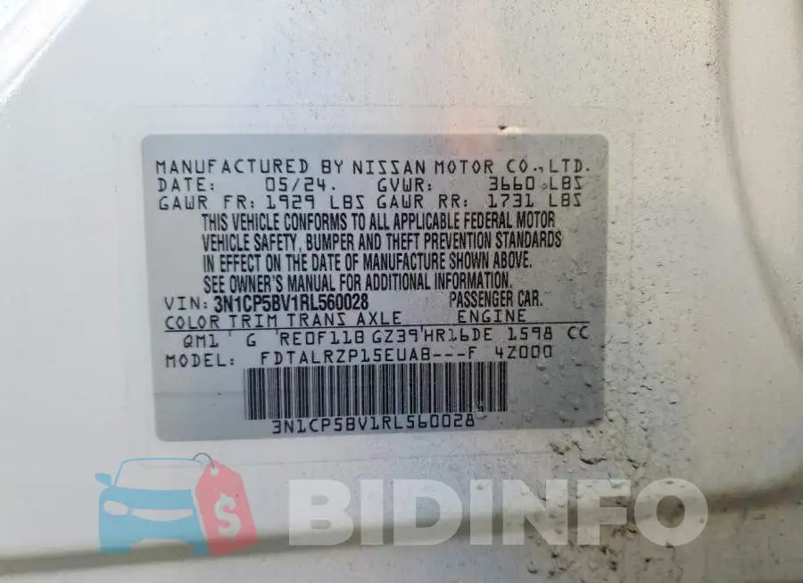 3N1CP5BV1RL560028 Photo# 13