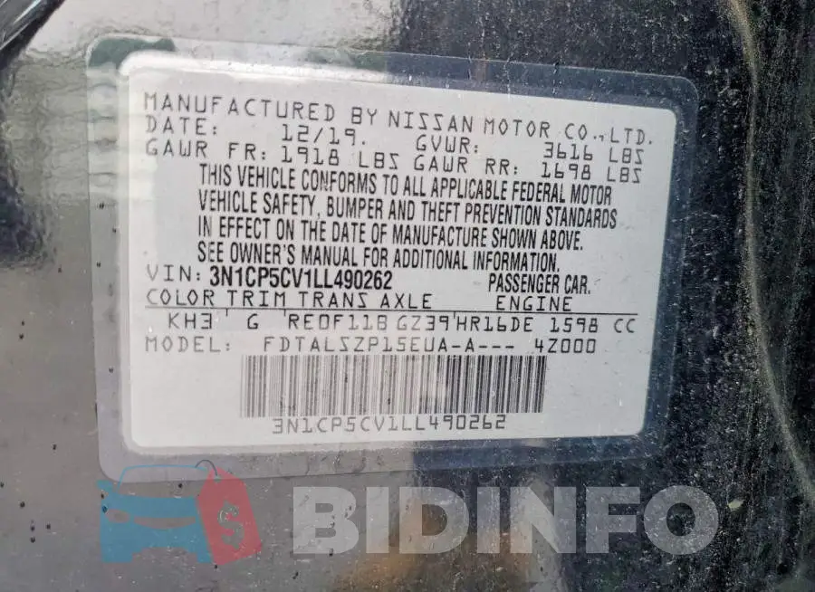 3N1CP5CV1LL490262 Photo# 13