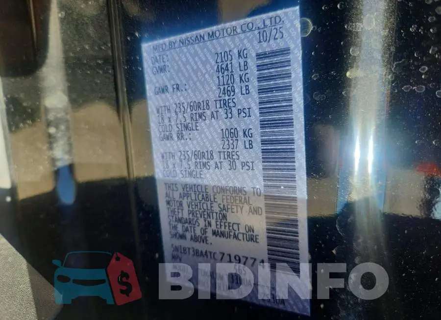 5N1BT3BA4TC719774 Photo# 14
