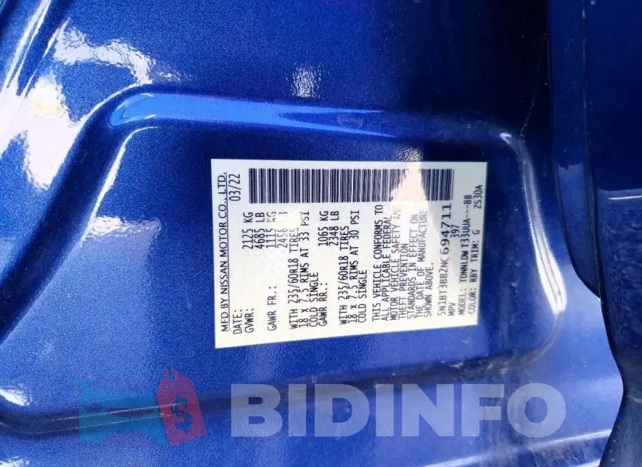5N1BT3BB2NC694711 Photo# 13