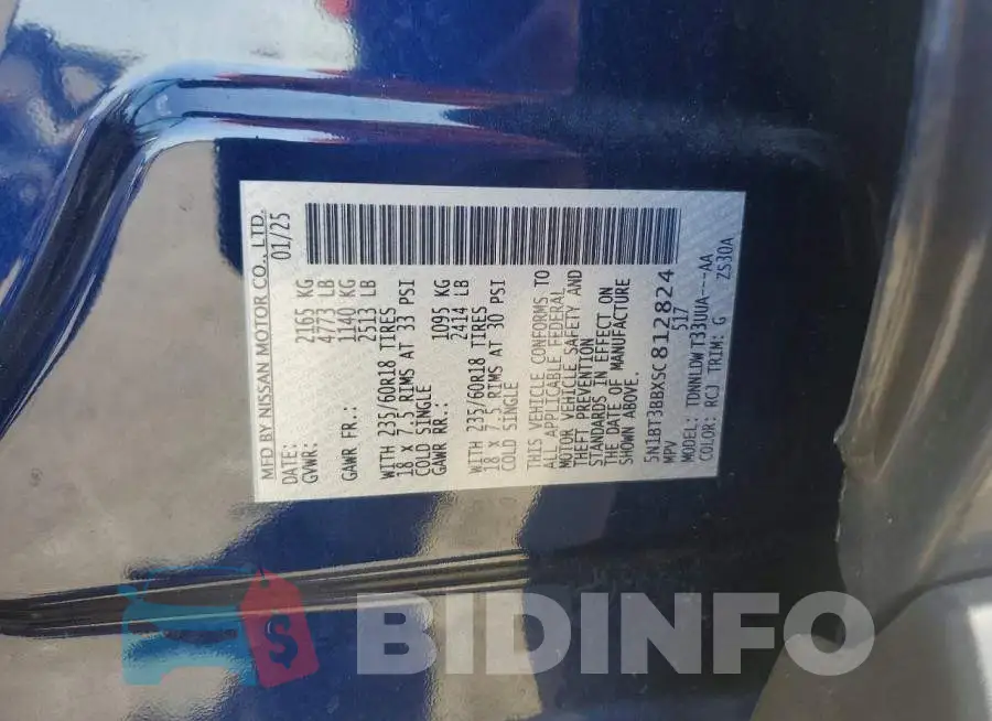 5N1BT3BBXSC812824 Photo# 13