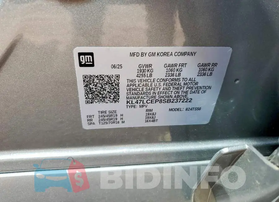 KL47LCEP8SB237222 Photo# 12