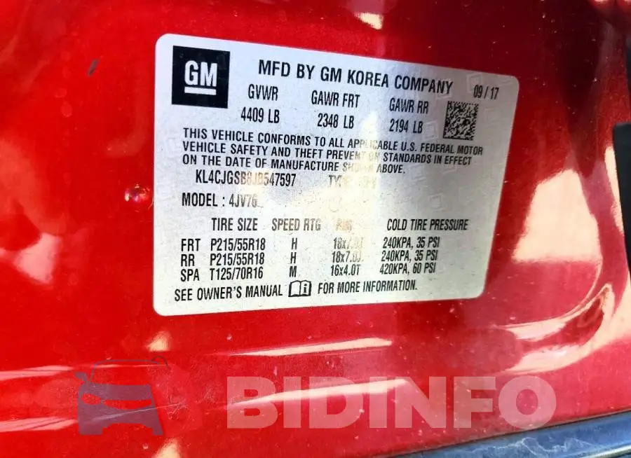 KL4CJGSB8JB547597 Photo# 12