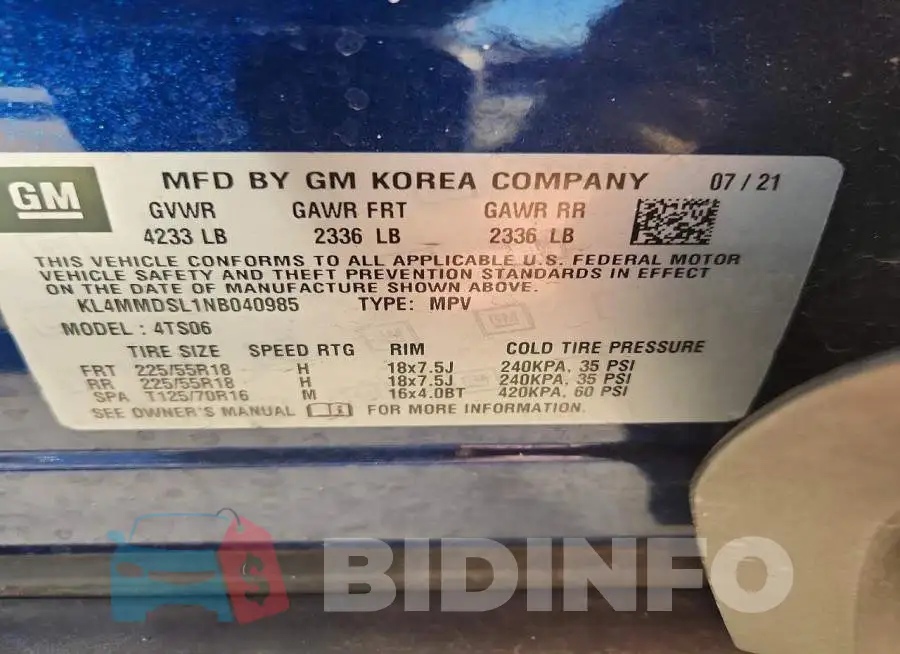KL4MMDSL1NB040985 Photo# 13