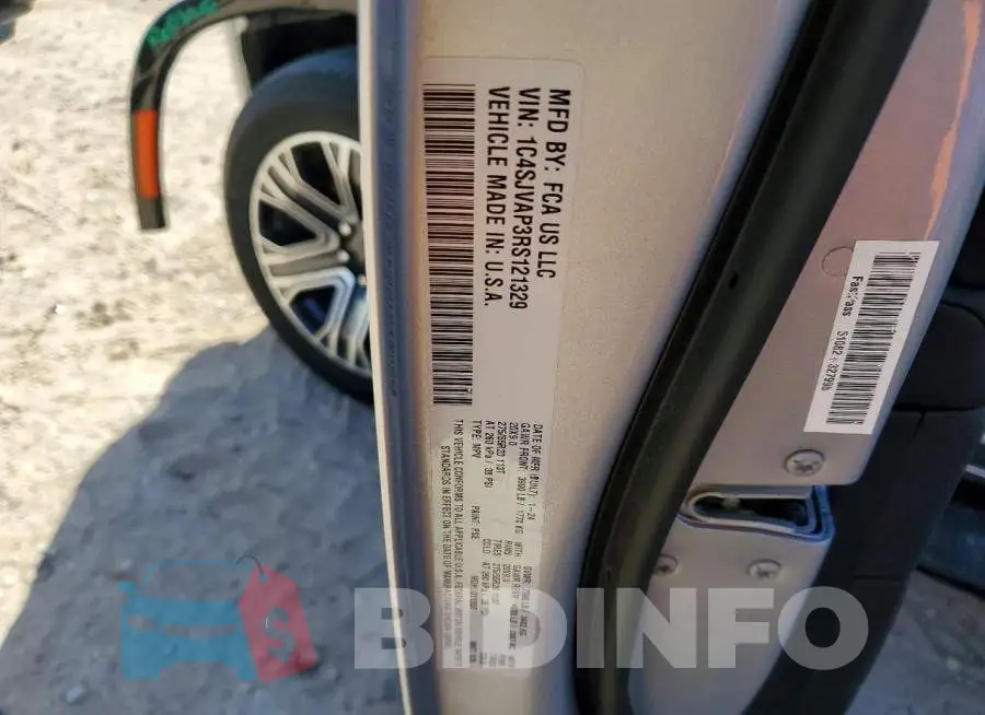 1C4SJVAP3RS121329 Photo# 13