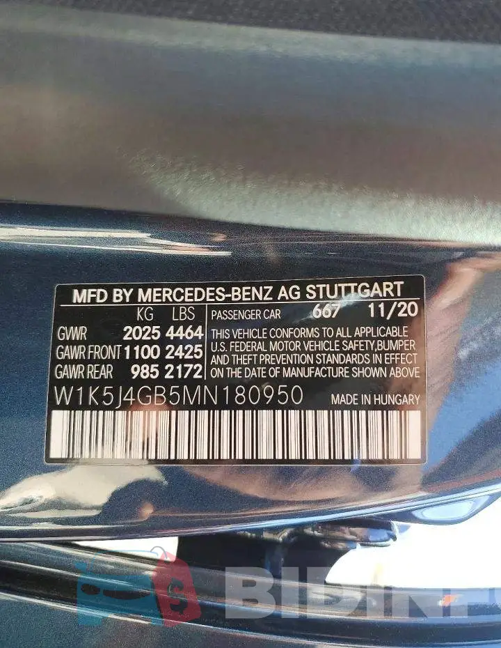 W1K5J4GB5MN180950 Photo# 12