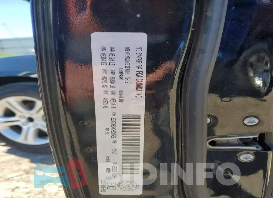 2C3CDXBG0KH658523 Photo# 13