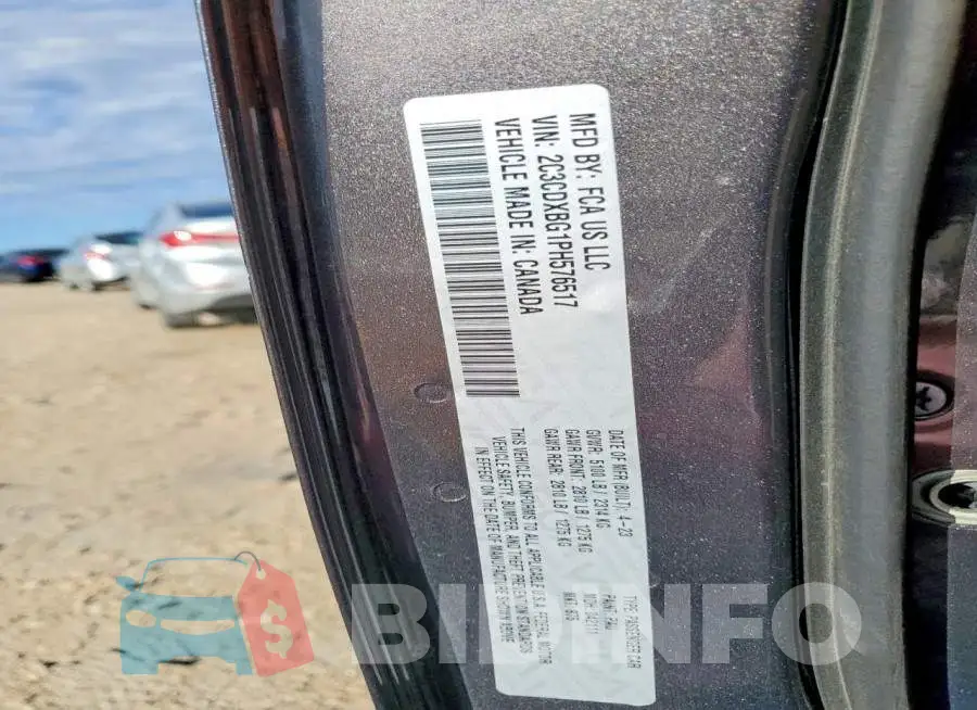 2C3CDXBG1PH576517 Photo# 12