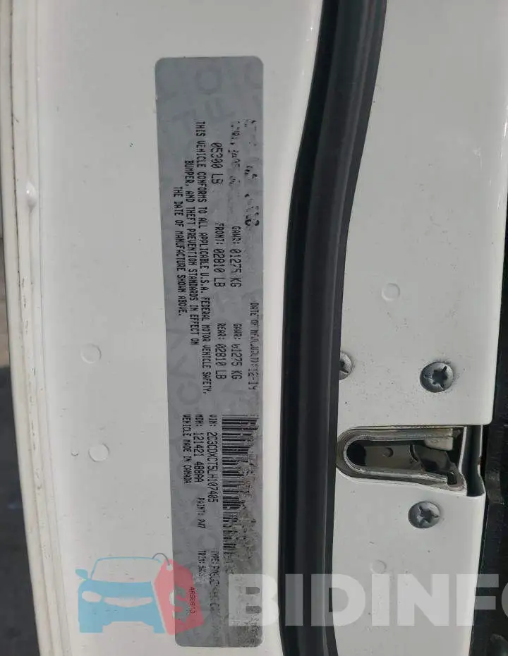 2C3CDXCT5LH107405 Photo# 12