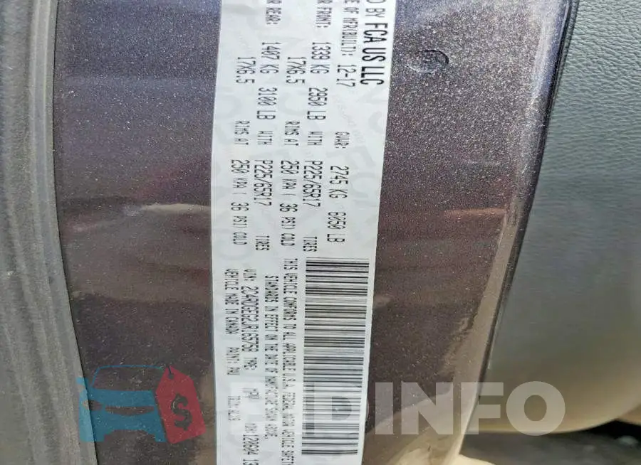 2C4RDGEG2JR165758 Photo# 14